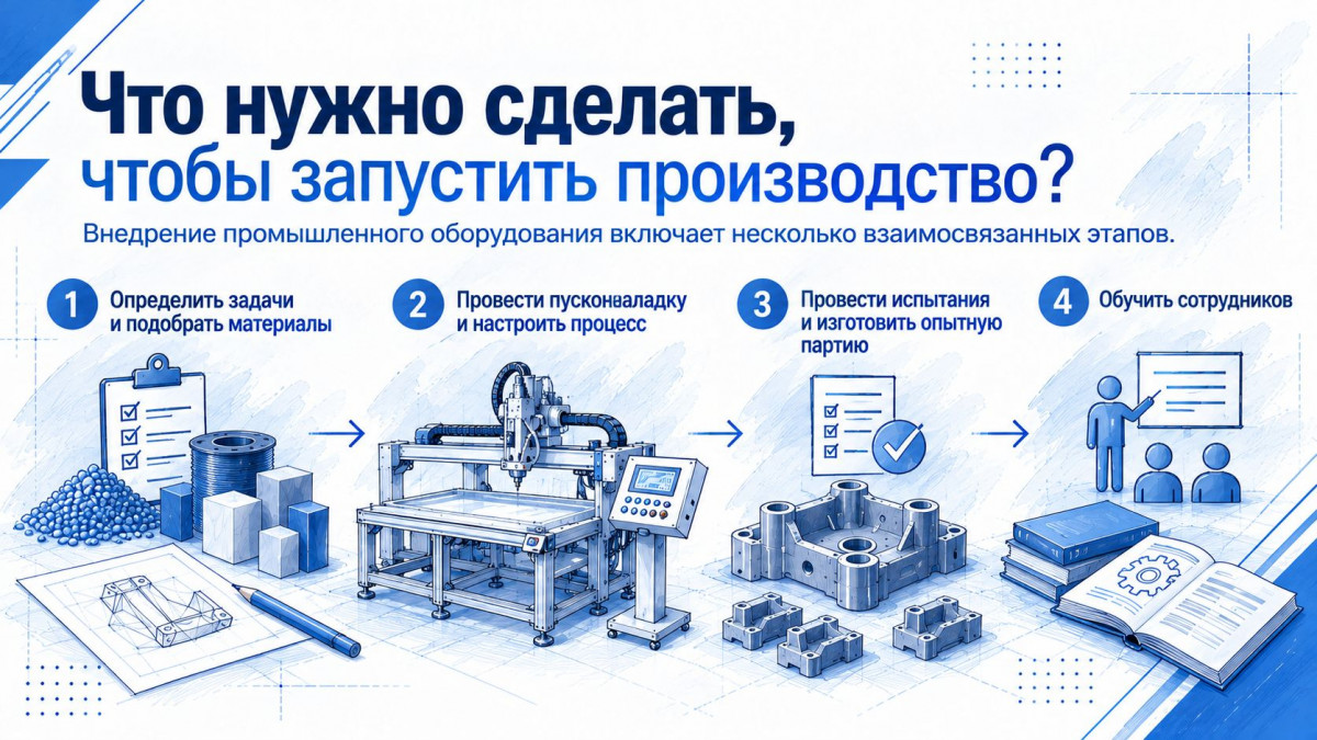 Что нужно сделать для запуска производства